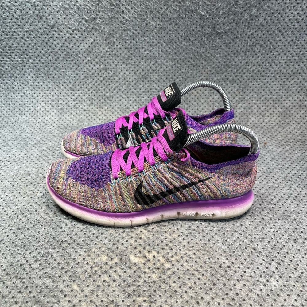 Nike Free RN Flyknit Multicolor Shoes Size 7.5 Women’s